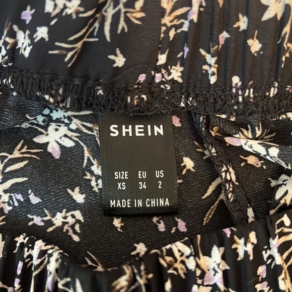 SHEIN XS Womens Floral Tiered Midi skirt - Picture 3 of 5